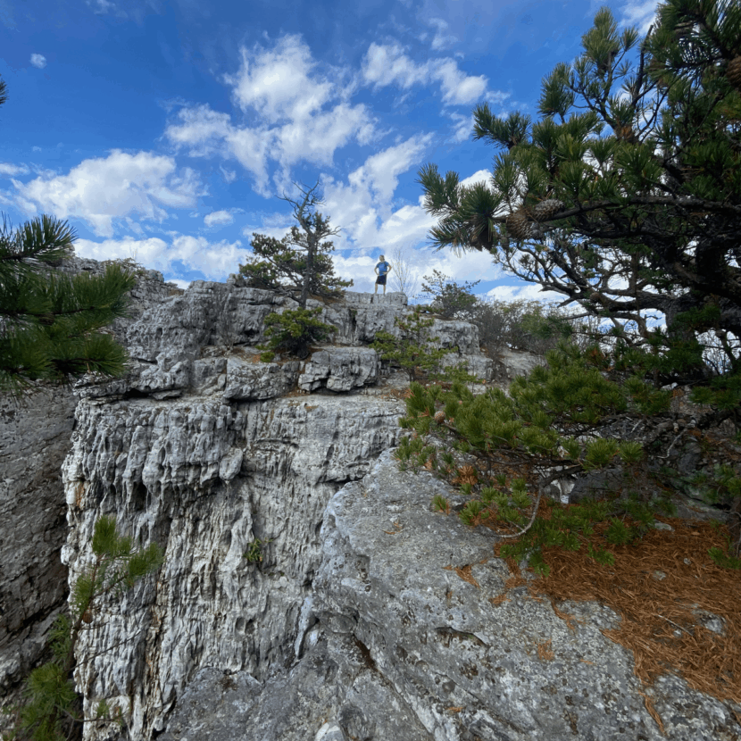 Rock formations at Chimney Top Overlook